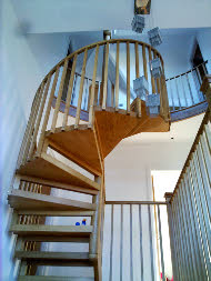 Solid Oak Semi-Spiral