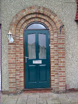 Trimmed Arched Door and Frame